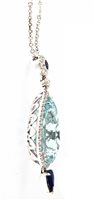 Vicenza - Piazzetta Palladio 2 - Halskette Crivelli Dame Acquamarina in Weißgold Acquamarina 9.37 Ct 372-2347 - 372-2347